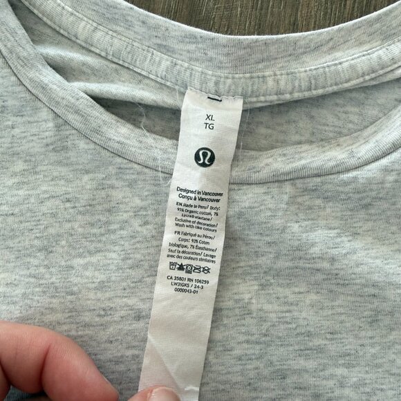 Lululemon Cotton Crewneck Long Sleeve Shirt | XL - Picture 3 of 8